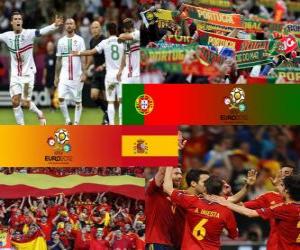 пазл Португалия - Испания, полуфинал Еuro-2012
